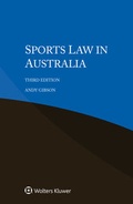 Cover: Sports Law in Australia - Kluwer Law International
