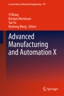 Cover: Advanced Manufacturing and Automation X - Springer