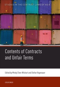 Abbildung von: Contents of Contracts and Unfair Terms - OUP eBook