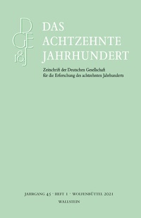 Abbildung von: Das achtzehnte Jahrhundert 45/1 - Wallstein