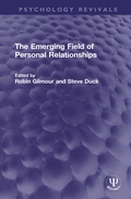 Cover: The Emerging Field of Personal Relationships - Routledge