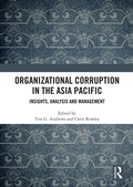 Cover: Organizational Corruption in the Asia Pacific - Routledge
