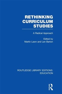 Enlarge image Cover: Rethinking Curriculum Studies - Routledge