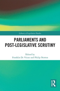 Abbildung von: Parliaments and Post-Legislative Scrutiny - Routledge