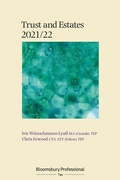 Cover: Bloomsbury Professional Trusts and Estates 2021/22 - Bloomsbury Professional
