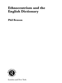 Abbildung von: Ethnocentrism and the English Dictionary - Routledge