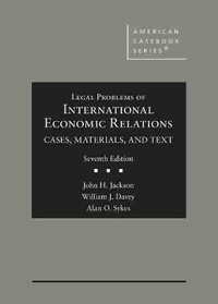 Enlarge image Cover: Legal Problems of International Economic Relations - West Academic Press