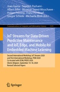 Cover: IoT Streams for Data-Driven Predictive Maintenance and IoT, Edge, and Mobile for Embedded Machine Learning - Springer