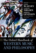 Cover: The Oxford Handbook of Western Music and Philosophy - OUP eBook