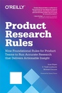 Cover: Product Research Rules - O'Reilly