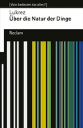 Cover: &Uuml;ber die Natur der Dinge - Reclam