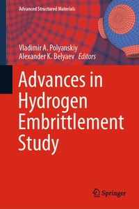 Enlarge image Cover: Advances in Hydrogen Embrittlement Study - Springer