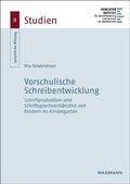 Cover: Vorschulische Schreibentwicklung - Waxmann
