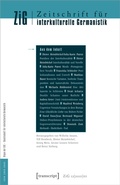 Cover: Zeitschrift f&uuml;r interkulturelle Germanistik - transcript
