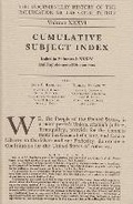 Cover: The Documentary History of the Ratification of the Constitution, Volume 36 - Wisconsin Historical Society Press