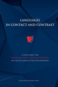 Cover: Languages in Contact and Contrast - Jagiellonian University Press