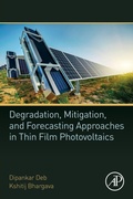Cover: Degradation, Mitigation, and Forecasting Approaches in Thin Film Photovoltaics - Academic Press