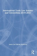 Cover: International Trade Law Statutes and Conventions 2019-2021 - Routledge