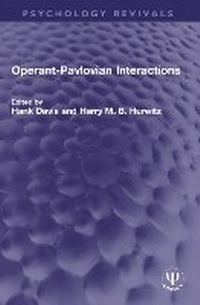 Enlarge image Cover: Operant-Pavlovian Interactions - Routledge