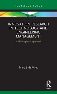 Enlarge image Cover: Innovation Research in Technology and Engineering Management - Routledge