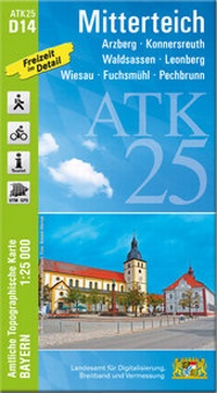 Abbildung von: ATK25-D14 Mitterteich (Amtliche Topographische Karte 1:25000) - Landesamt für Digitalisierung, Breitband und Vermessung, Bayern