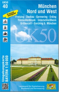 Abbildung von: UK50-40 München Nord und West - Landesamt für Digitalisierung, Breitband und Vermessung, Bayern