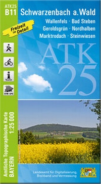 Abbildung von: ATK25-B11 Schwarzenbach a.Wald (Amtliche Topographische Karte 1:25000) - Landesamt für Digitalisierung, Breitband und Vermessung, Bayern