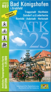 Abbildung von: ATK25-B07 Bad Königshofen i.Grabfeld (Amtliche Topographische Karte 1:25000) - Landesamt für Digitalisierung, Breitband und Vermessung, Bayern