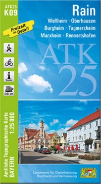 Abbildung von: ATK25-K09 Rain (Amtliche Topographische Karte 1:25000) - Landesamt für Digitalisierung, Breitband und Vermessung, Bayern