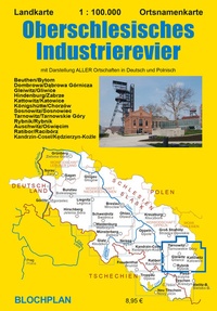 Abbildung von: Landkarte Oberschlesisches Industrierevier - BLOCHPLAN
