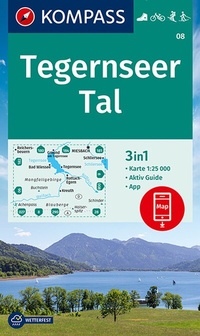 Abbildung von: KOMPASS Wanderkarte 08 Tegernseer Tal 1:25.000 - KOMPASS-Karten