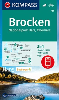 Abbildung von: KOMPASS Wanderkarte 455 Brocken, Nationalpark Harz, Oberharz 1:25.000 - KOMPASS-Karten