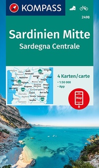 Abbildung von: KOMPASS Wanderkarten-Set 2498 Sardinien Mitte, Sardegna Centrale (4 Karten) 1:50.000 - KOMPASS-Karten