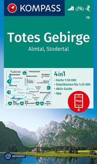 Abbildung von: KOMPASS Wanderkarte 19 Totes Gebirge, Almtal, Stodertal 1:50.000 - KOMPASS-Karten