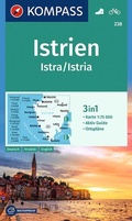 Cover: KOMPASS Wanderkarte 238 Istrien, Istra, Istria 1:75.000 - KOMPASS-Karten