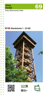 Abbildung von: Höxter Nordteil Blatt 69 NRW Wanderkarte - GeoMap