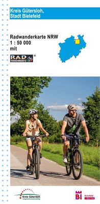 Abbildung von: Kreis Gütersloh, Stadt Bielefeld Radwanderkarte mit Radverkehrsnetz NRW - GeoMap