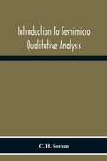 Cover: Introduction To Semimicro Qualitative Analysis - ALPHA EDITION