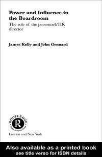 Enlarge image Cover: Power and Influence in the Boardroom - Routledge