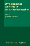 Cover: Etymologisches W&ouml;rterbuch des Althochdeutschen, Band 7 - Vandenhoeck & Ruprecht