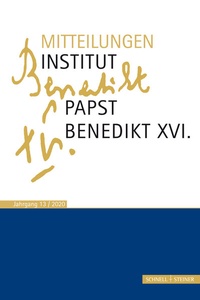 Abbildung von: Mitteilungen Institut Papst Benedikt XVI. - Schnell & Steiner