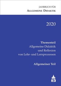 Abbildung von: Jahrbuch für Allgemeine Didaktik 2020 - Schneider bei wbv