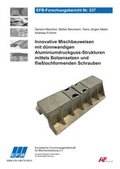 Cover: Innovative Mischbauweisen mit d&uuml;nnwandigen Aluminiumdruckguss-Strukturen mittels Bolzensetzen und flie&szlig;lochformenden Schrauben - Europ&auml;ische Forschungsgesellschaft f&uuml;r Blechverarbeitung e.V. (EFB)
