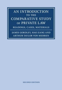 Bild: An Introduction to the Comparative Study of Private Law - Cambridge University Press