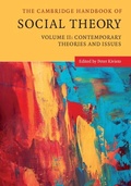 Cover: The Cambridge Handbook of Social Theory: Volume 2, Contemporary Theories and Issues - Cambridge University Press