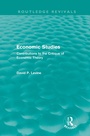 Cover: Economic Studies (Routledge Revivals) - Routledge