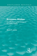 Cover: Economic Studies (Routledge Revivals) - Routledge