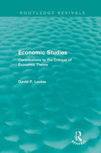 Enlarge image Cover: Economic Studies (Routledge Revivals) - Routledge