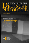 Cover: Deutsche Philologie? - Erich Schmidt Verlag