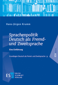 Cover: Sprachenpolitik Deutsch als Fremd- und Zweitsprache - Erich Schmidt Verlag